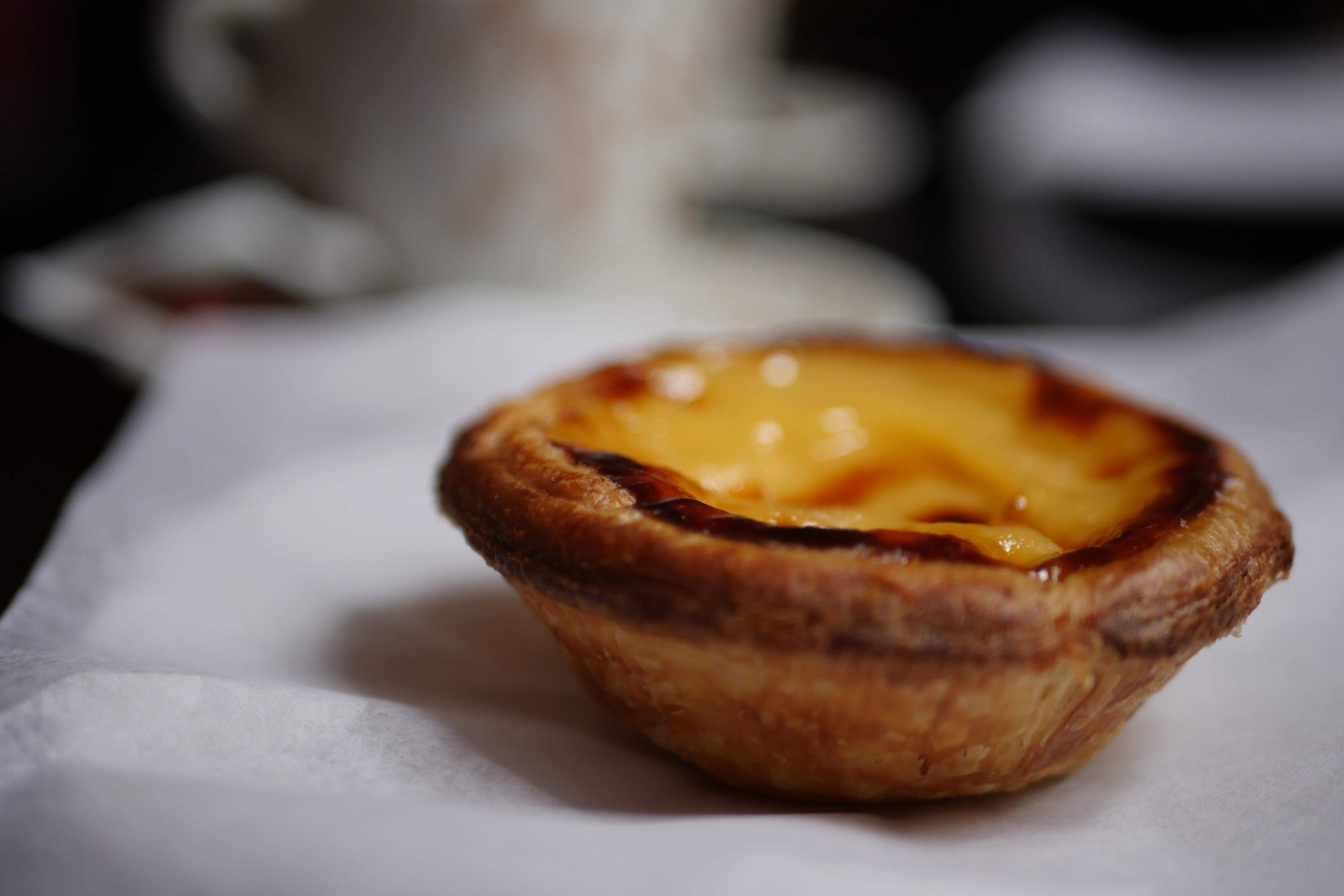 Single Portuguese pastry