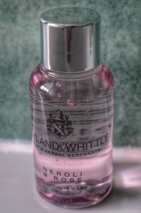 Neroli and Rose in the bathroom